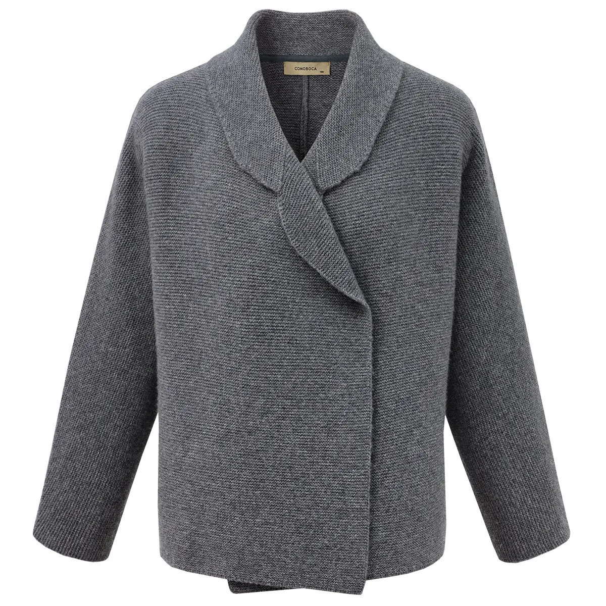 100% Wool Cardigan Womens Loose Knit Blazer Coat
