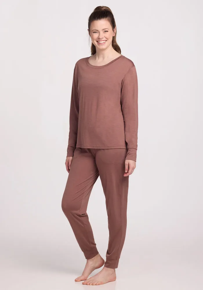 Ashlie Lounge Top - Nutmeg
