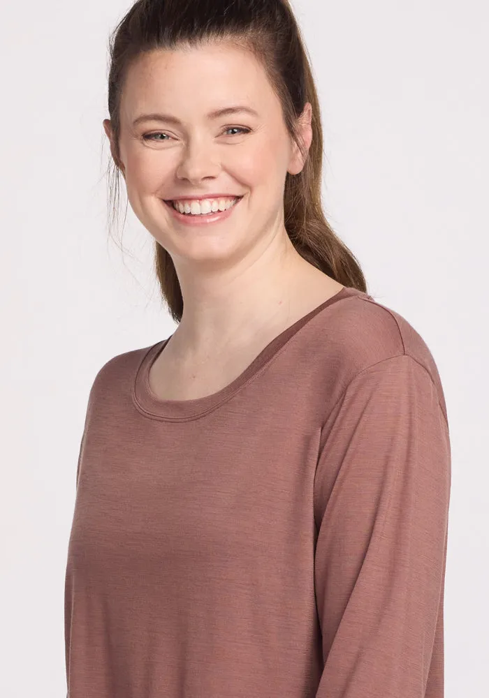Ashlie Lounge Top - Nutmeg