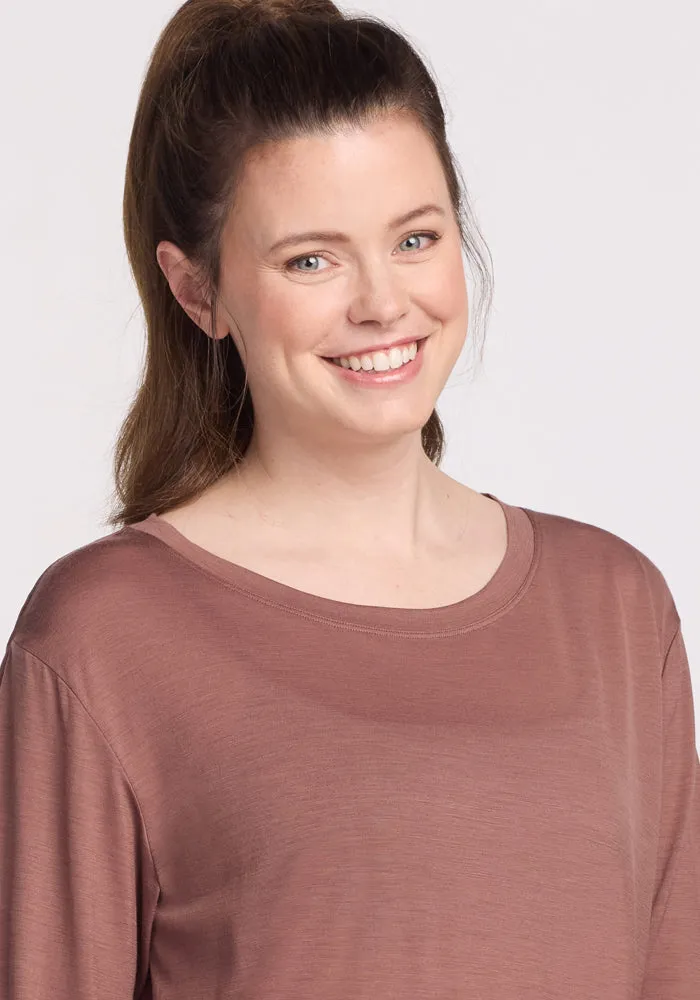 Ashlie Lounge Top - Nutmeg