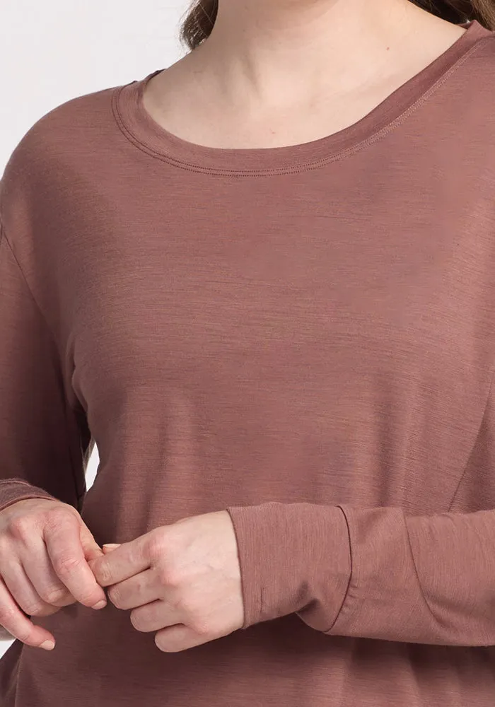 Ashlie Lounge Top - Nutmeg