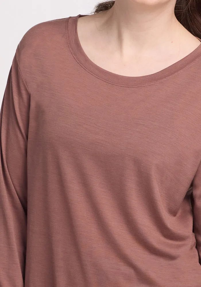 Ashlie Lounge Top - Nutmeg