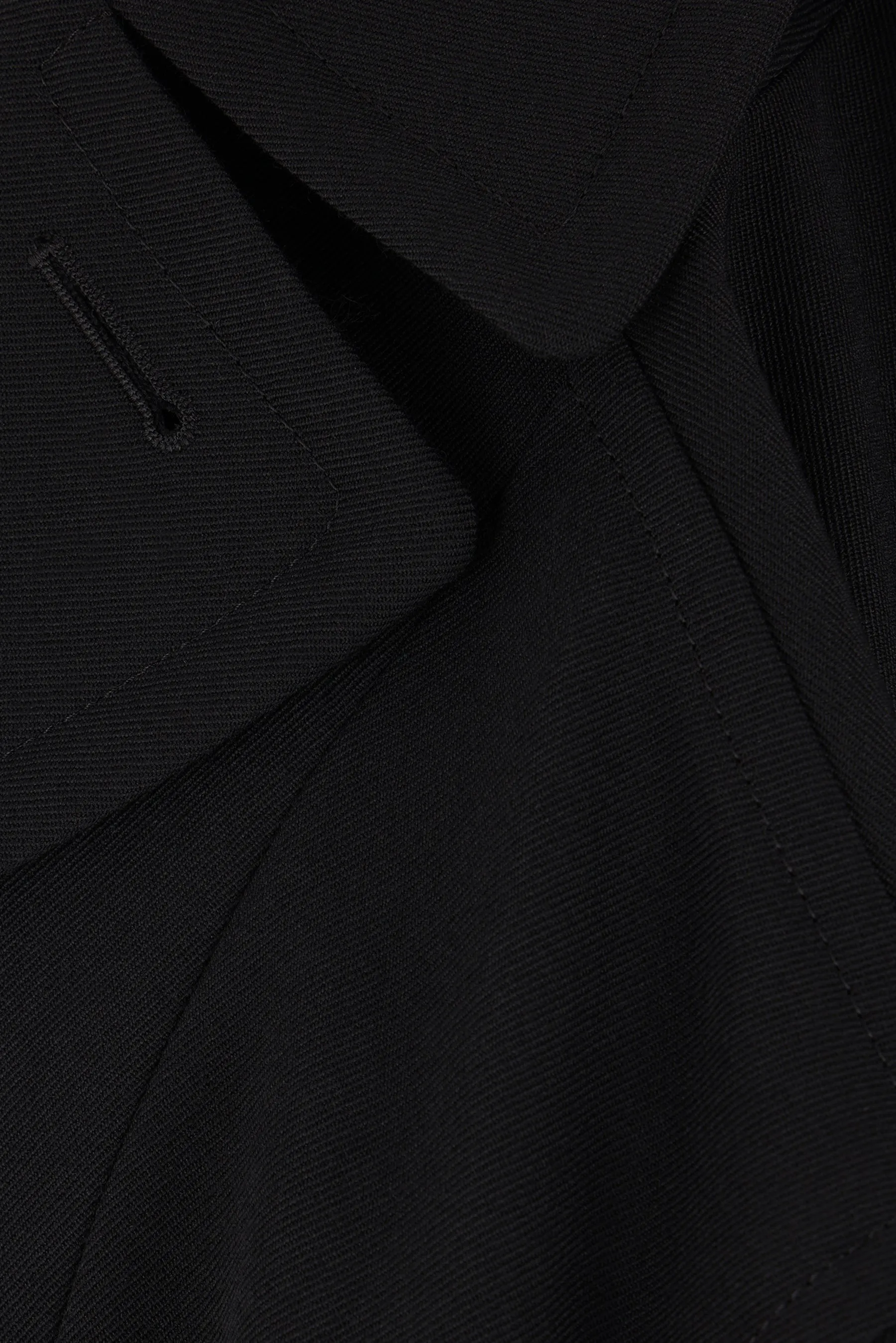 gabardine asymmetric coat