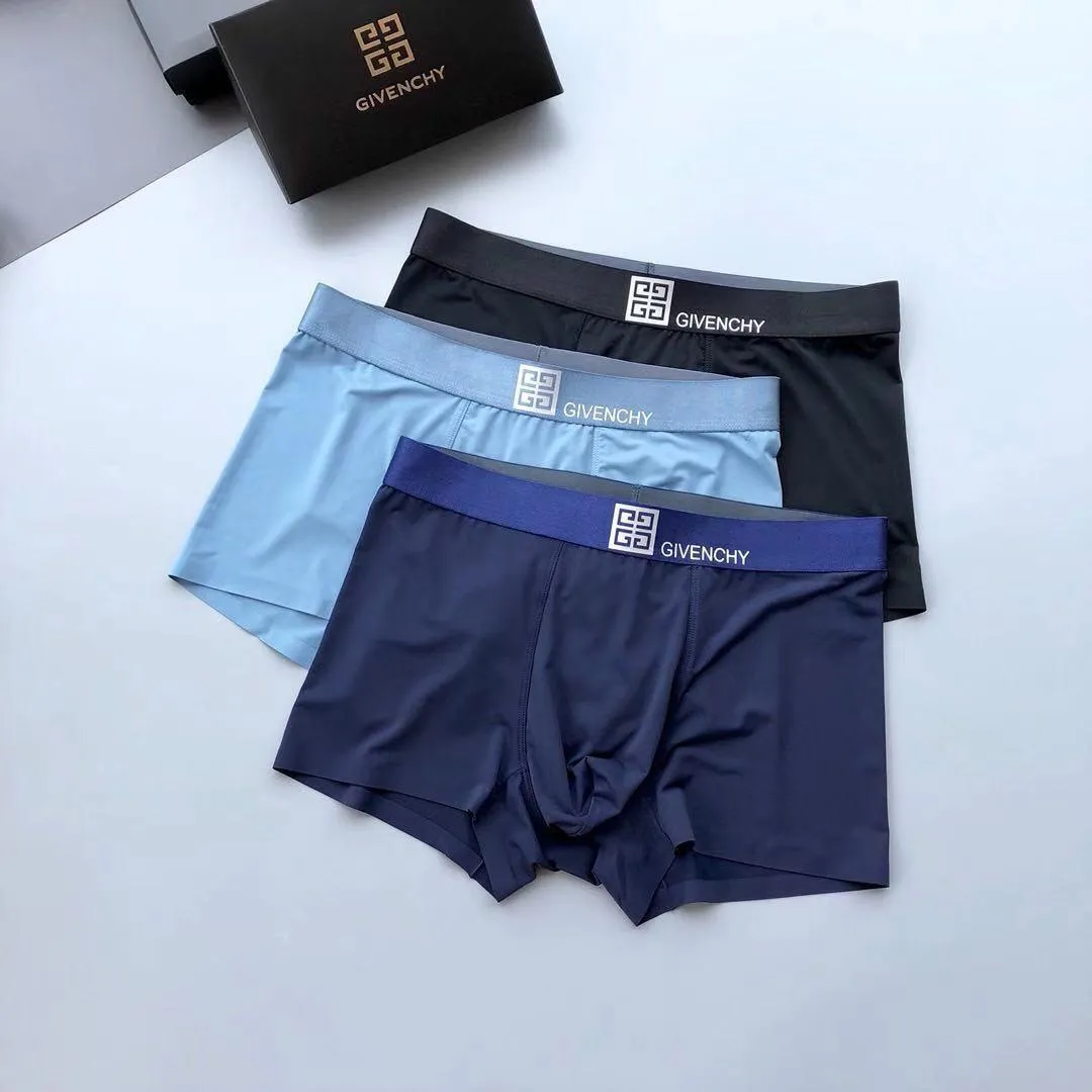 Giv Cotton 3 In 1 Comfortable Body-Suited Blue, Black And Green Men's Boxers