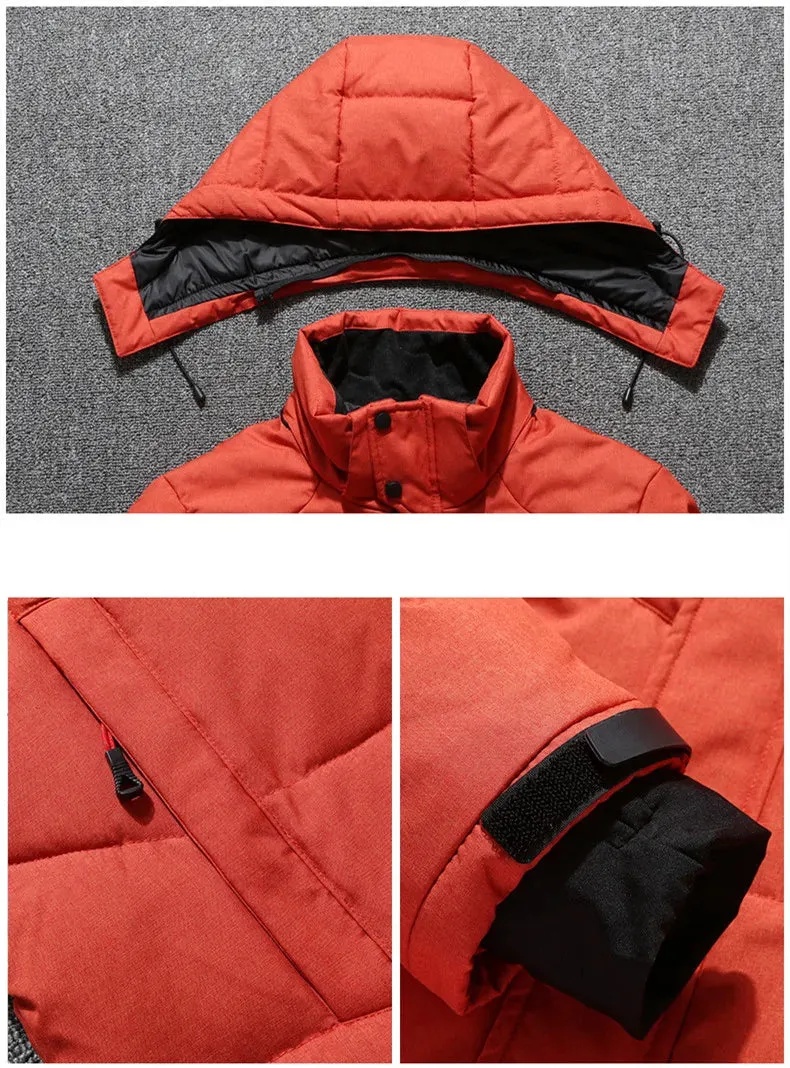 Hooded Men's Men's Black Coat Top