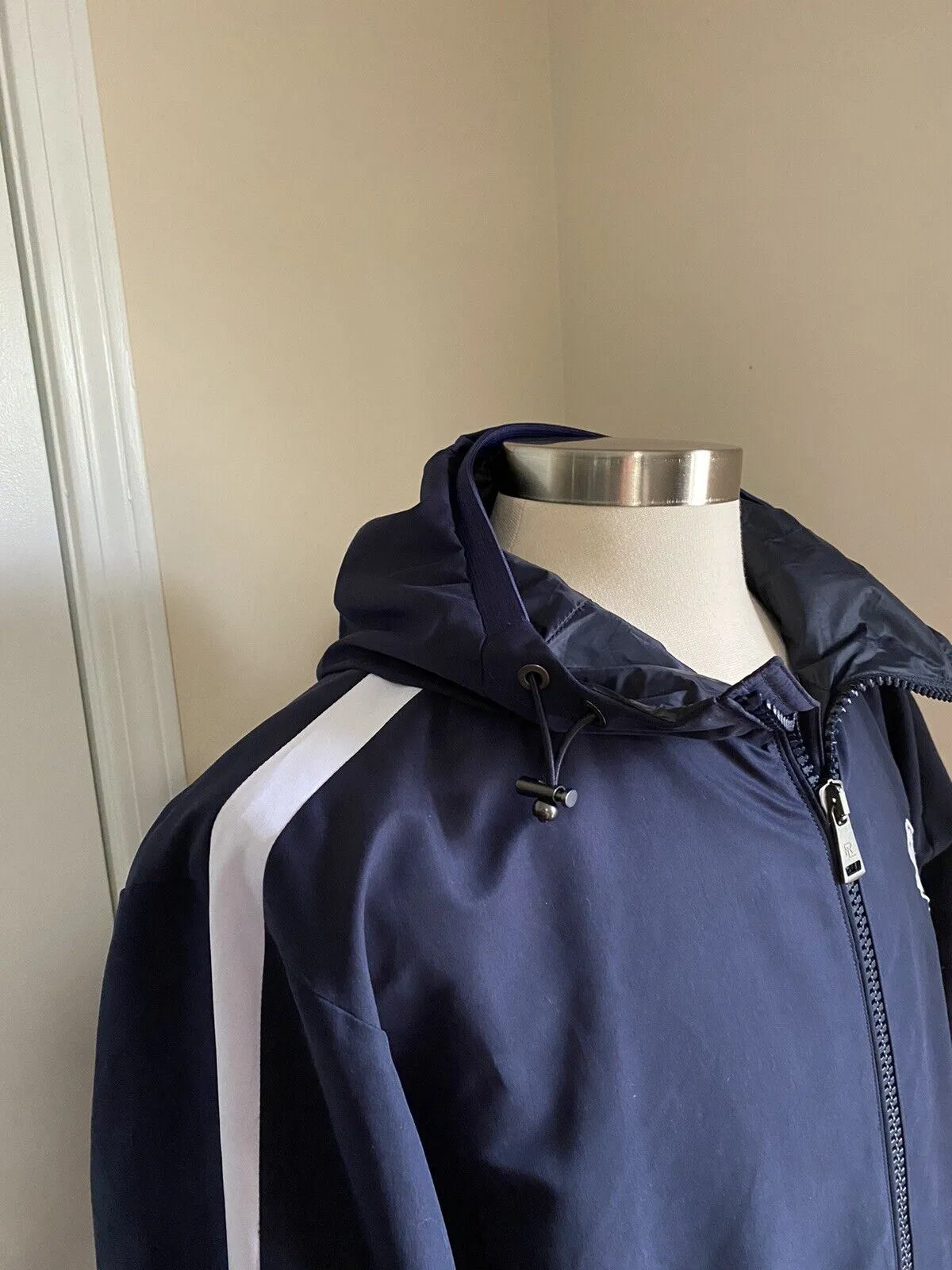 New $895 Ralph Lauren Purple Label Men Track Jacket Navy Size M