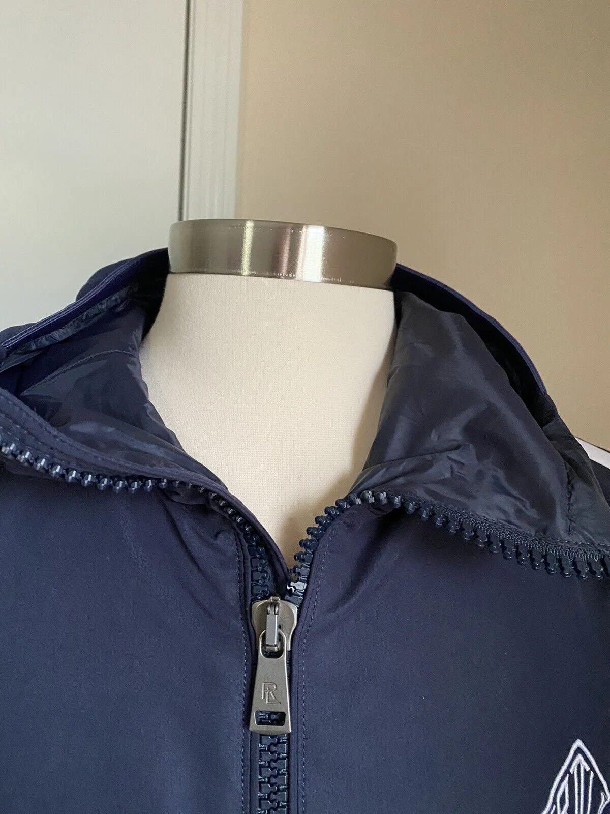 New $895 Ralph Lauren Purple Label Men Track Jacket Navy Size M