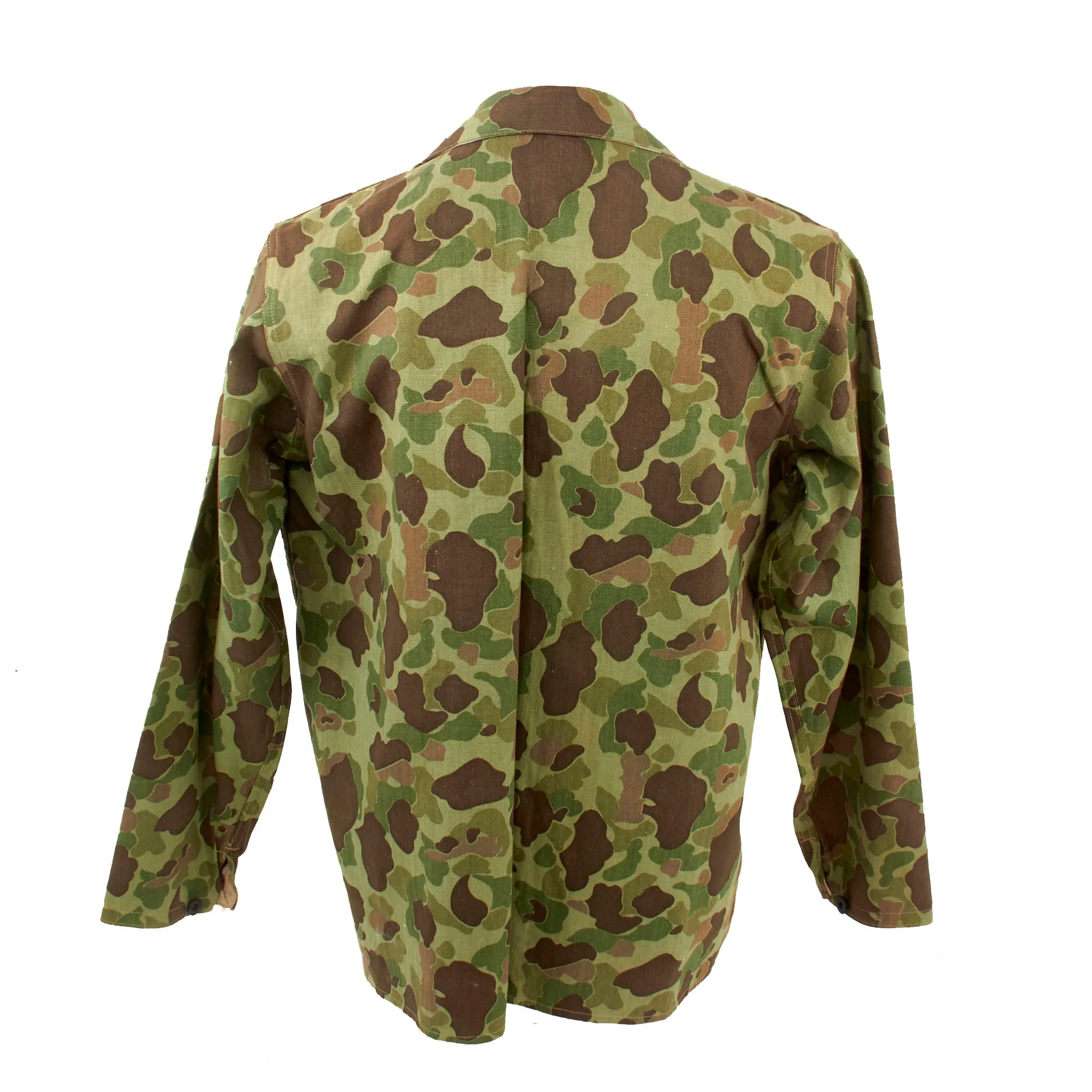 Original U.S. WWII US Marine Corps UNISSUED P-44 Camouflage Pattern Uniform Set - Frogskin Size 38