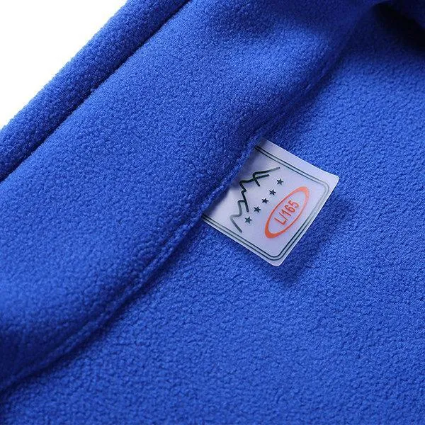 Plus Size Winter Polar Fleece Jackets Stitching Windproof Warm Breathable Coats for Men