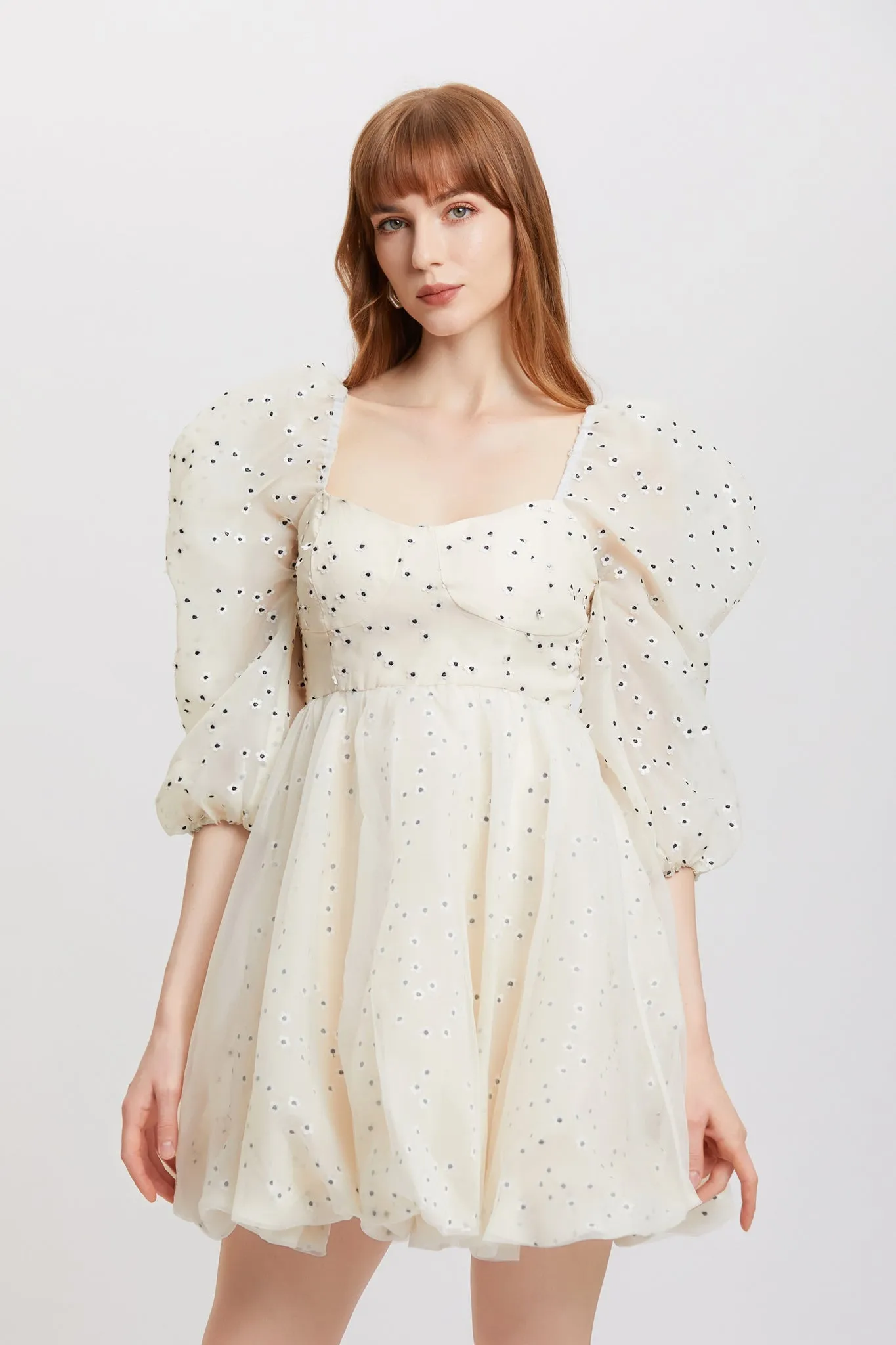 ST | Osmanthus Puff Organza Dress