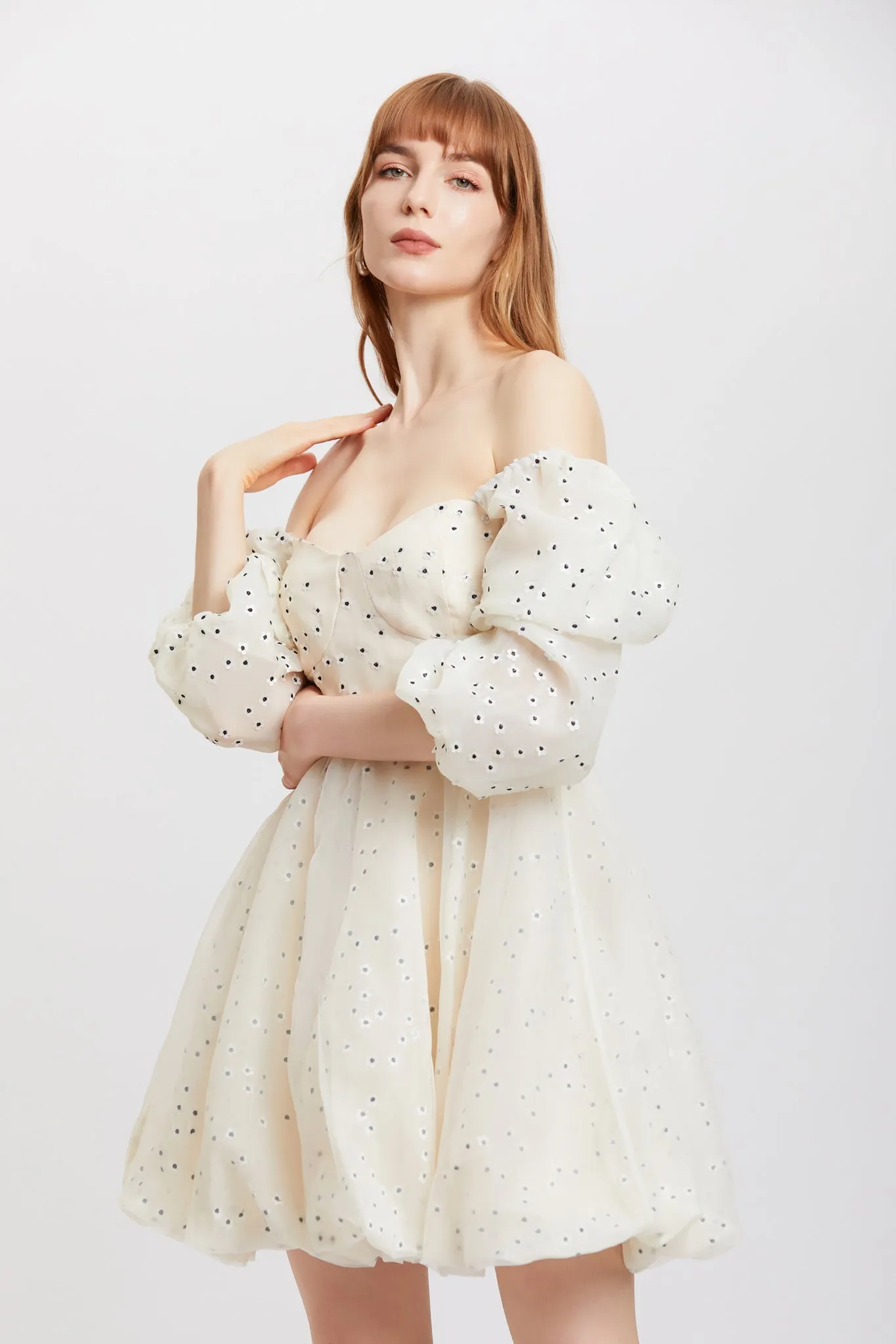 ST | Osmanthus Puff Organza Dress