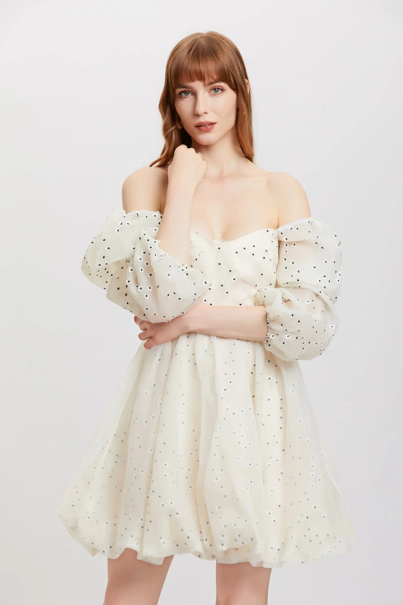 ST | Osmanthus Puff Organza Dress