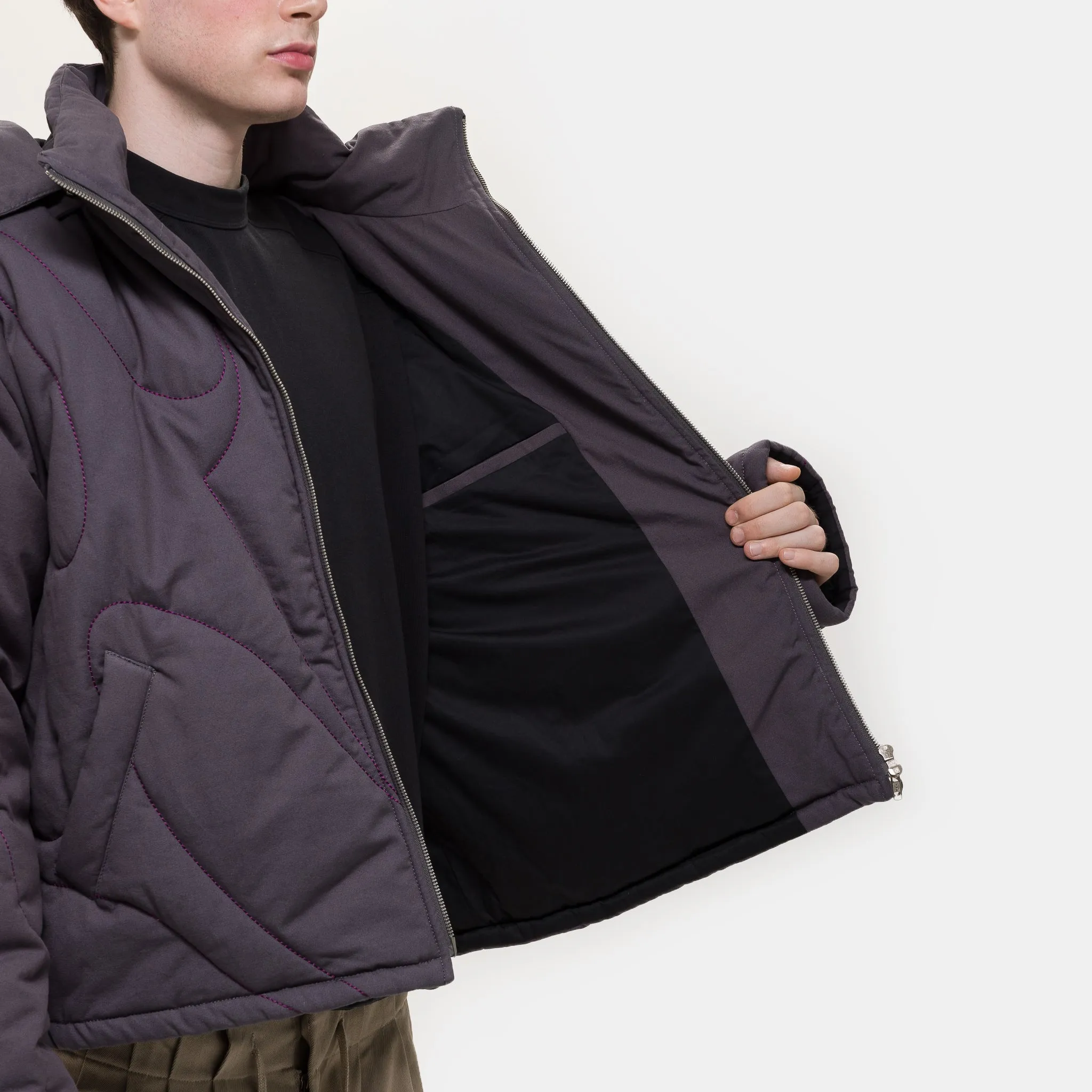Structure Puff Jacket in Black