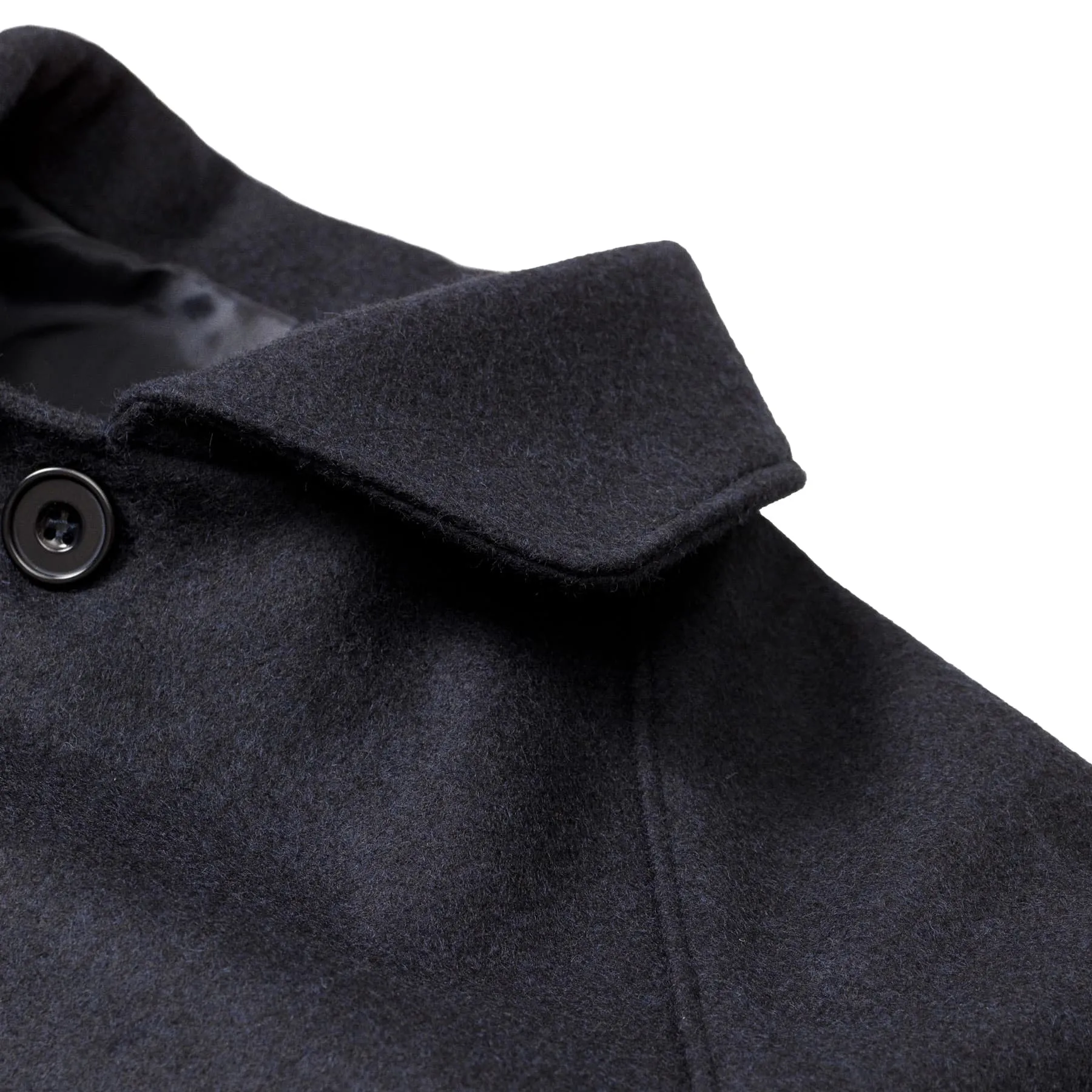Utile Lined Coat Wool Melton - Navy