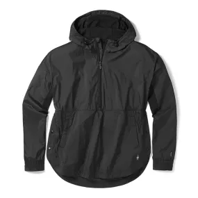 Women's Merino Sport Ultra Light Anorak Pullover - Black LAST ONE SIZE SMALL